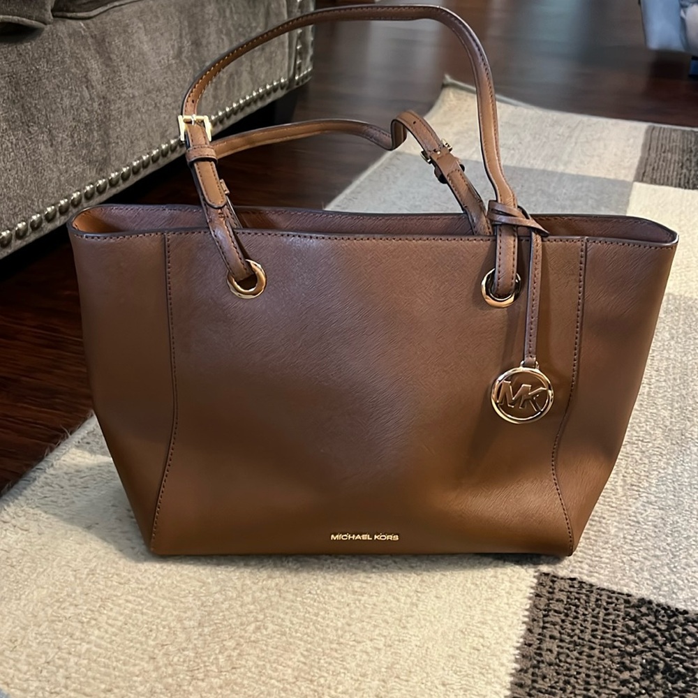Michael Kors brown tote bag